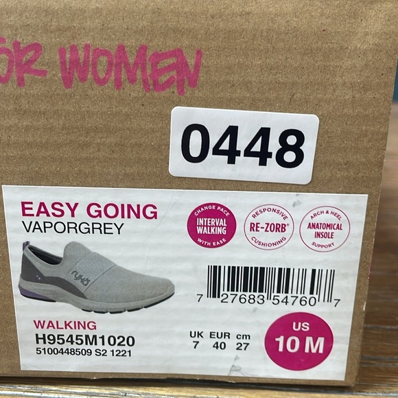 Ryka  Easy Going Vaper Grey Slip On Walking Shoes New Size 10 - Picture 10 of 10